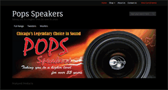 Desktop Screenshot of popsspeakers.com