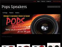 Tablet Screenshot of popsspeakers.com
